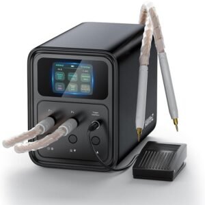 56.8 KW Capacitor Battery Spot Welder, AWithZ Spot Welder, 2-in-1 Automatic & Foot Pedal Two Modes Battery Farad Welding Equipment for 18650/LiFePO4 Lithium Battery Pack Building