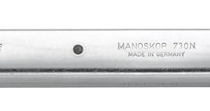 Stahlwille 96502120 1/2" MANOSKOP Torque Wrench, Fine-Tooth Ratchet, 40Nm - 200Nm, QuickRelease Safety Lock, Dual Stop Signal, Click-type, Deviation ± 4%, Made in Germany