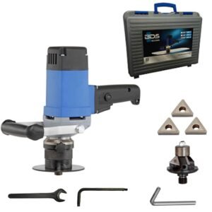 C.S. Unitec EKF 300.3 Portable Hand-Held Beveling Machine for 30 Degree Weld Seams and Chamfer from 0-1/4"", 13.5 Amp, 110V"