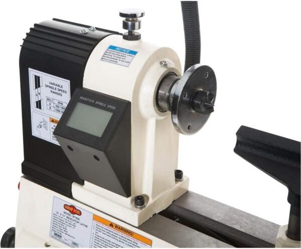 Shop Fox W1836 Bench Top Wood Lathe, 12" x 15" - Image 9