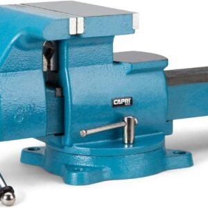 Capri Tools 8 in. Reversible Bench Vise, 8 in. Jaw Width, 8.3 in. & 12.2 in. Jaw Opening
