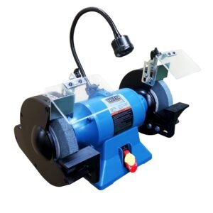 Baileigh 8-Inch Industrial Bench Grinder, 3600 RPM, 1 HP, 115/230V 1Ph (Model IGB-8)