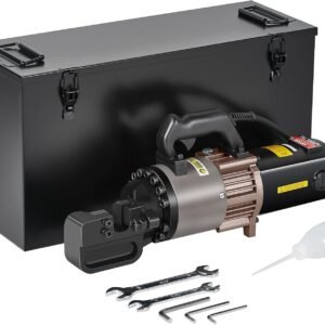 VEVOR Electric Hydraulic Rebar Cutter, 2000W Portable Rebar Cutter, Cutting up to 1.1 Inch (5-28mm) Rebar within 4 Seconds, High Power Steel Rebar Cutter with Oil Can Rich Accessories,Black BC-300
