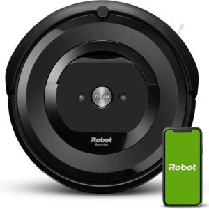 iRobot Roomba E5 (5150) Robot Vacuum - Wi-Fi Connected, Compatible with Alexa, Ideal for Pet Hair, Carpets, Hard, Self-Charging Robotic Vacuum, Black (Renewed)