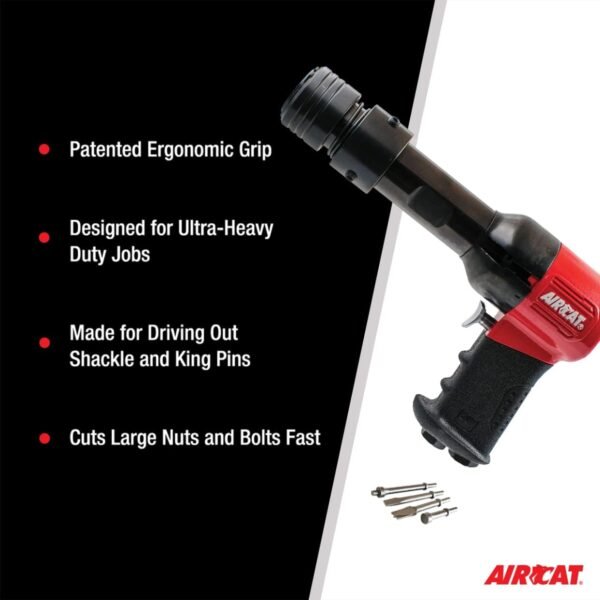 AIRCAT Pneumatic Tools 5300-B-T: Super Duty 0.498-Inch Shank Air Hammer 1,700 BPM - Hammer - Image 4
