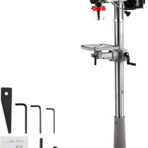 13" Powerful Floor Drill Press, 7.5A Motor, 288-3084 RPM Variable Speed, Chuck Capacity 5/8", Excellent Heat Dissipation, Precise Drilling, Cast Iron Bench Drill Press
