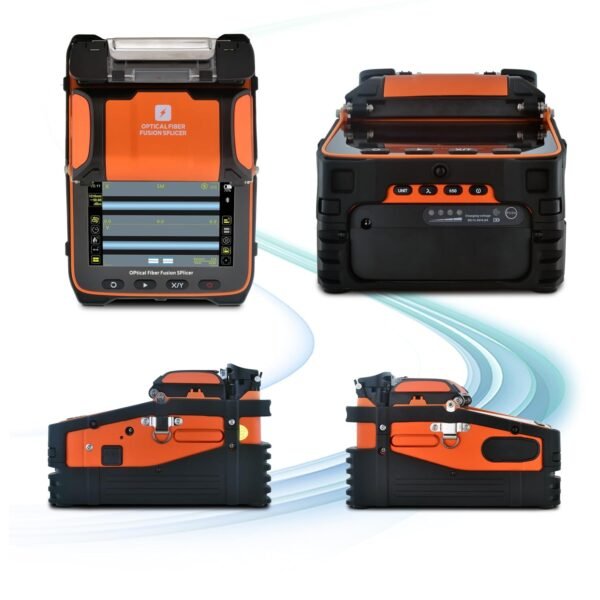 SPEEDWOLF Optical Fiber Fusion Splicer, FTTH Core Alignment Optical Fiber Splicing Machine with 4PCS Electrodes + Blades Fiber Cleaver + Fiber Stripper(FS27) - Image 6