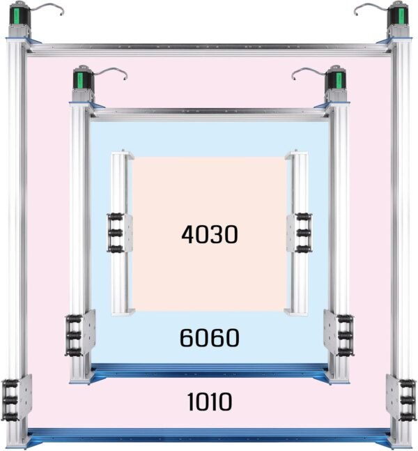 39” x 40” (1000 x 1020mm) XY-Axis Extension Upgraded Accessories Kit for CNC Router Machine PROVerXL 4030 V1 - Image 7