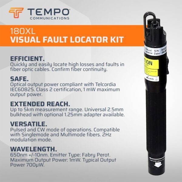 Paladin Tools FTK-P Pro Fiber Optic Tool Kit, Cutters Strippers Slitters Pliers w/Visual Fault Locator VFL, Premium Fiber Optic Tools (Fiber Termination Kit) - Image 4
