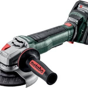 Metabo 18V Cordless 6-Inch Angle Grinder Kit | (2) 18V 5.5 Ah Batteries | Brushless Motor | Safety Features: Mechanical Safety Clutch, Brake, Paddle Switch | WPB 18 LT BL 11-150 Quick Kit