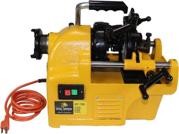 Steel Dragon Tools 7991 1/2"- 1" Power Pipe Threader Threading Machine and Self Oiling Die Head