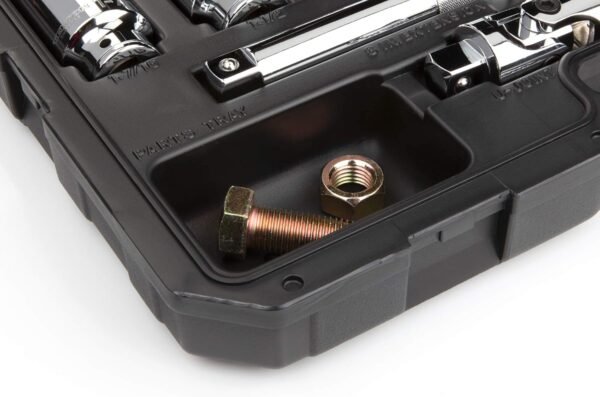 TEKTON 3/4 Inch Drive Deep 6-Point Socket and Ratchet Set, 24-Piece (3/4-2 in.) | SKT35106 - Image 9