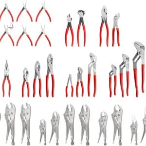 TEKTON Gripping, Cutting, Locking, and Mini Pliers Set (38-Piece) | PLR99021