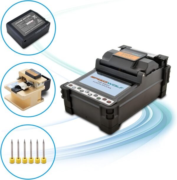 SPEEDWOLF 4.3" Touch LCD Screen High Precision Fiber Optic Fusion Splicer Machine for SM, MM, NZ-DS, EDF Fibers with Optical Fiber Cleaver and Automatic Focus Function(FS37) - Image 3