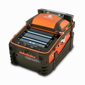 SPEEDWOLF Optical Fiber Fusion Splicer, FTTH Core Alignment Optical Fiber Splicing Machine with 4PCS Electrodes + Blades Fiber Cleaver + Fiber Stripper(FS27)
