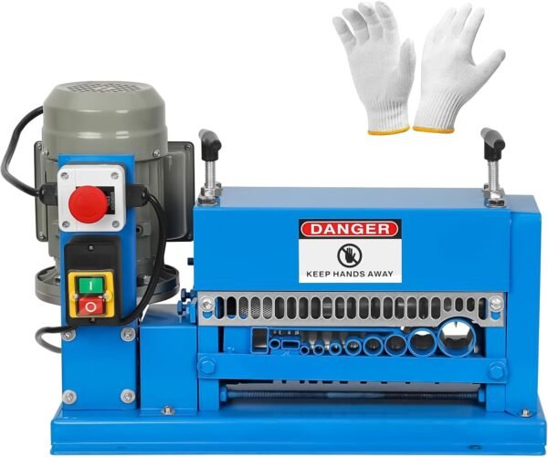 Towallmark Wire Stripping Machine 0.06 inch -1.5 inch, 370w Portable Powered Wire Stripper Machine, 11 Channels 10 Blades & 65ft/minute, Automatic Wire Stripping Tool for Recycling Copper Wire