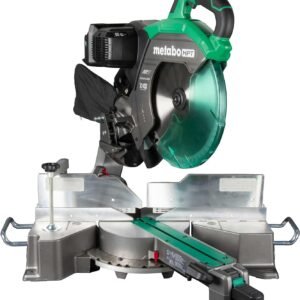Metabo HPT 36V MultiVolt 12-Inch Dual Bevel Sliding Miter Saw, Torque Boost Technology, Precise Xact Cut Shadow Line, Upfront Bevel Controls, One Touch Miter Lock, Tool Body Only, C3612DRAQ4