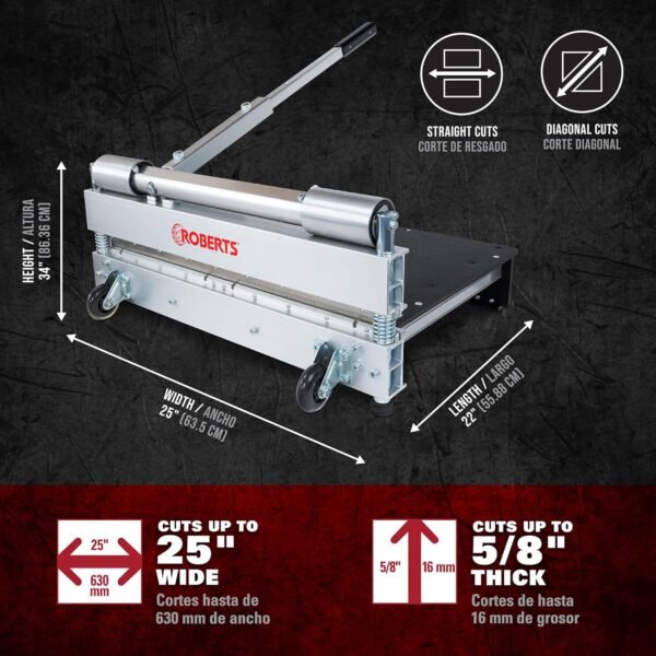ROBERTS 25" PrecisionCuts Pro Multi-Floor Cutter - Image 4
