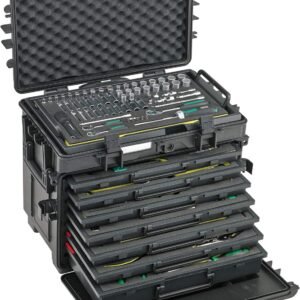 Stahlwille 163-Piece High-Performance AOG Kit for Aeroplanes in Tool Trolley No. 13217, with TCS Inlays, 29kg, Made in Germany