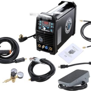 Blue Demon Genesis 200 MIX AC/DC TIG/Stick Welder, 110V/220V, 200 Amp, Pulse Capability, Welds AC, DC, Steel, Aluminum, Stainless Steel, Nickel Alloys, High Duty Cycle, Advanced IGBT Technology