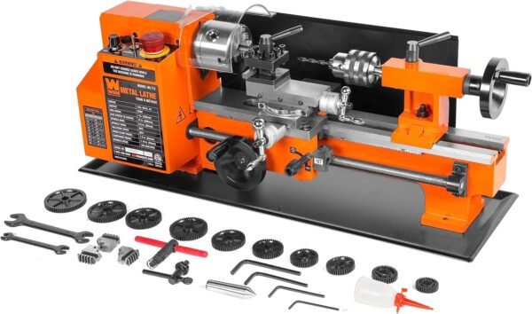 WEN 7-by 12-Inch Benchtop Metal Lathe, Variable Speed, Two Direction (ML712) - Image 2