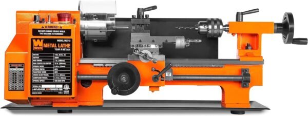 WEN 7-by 12-Inch Benchtop Metal Lathe, Variable Speed, Two Direction (ML712) - Image 7